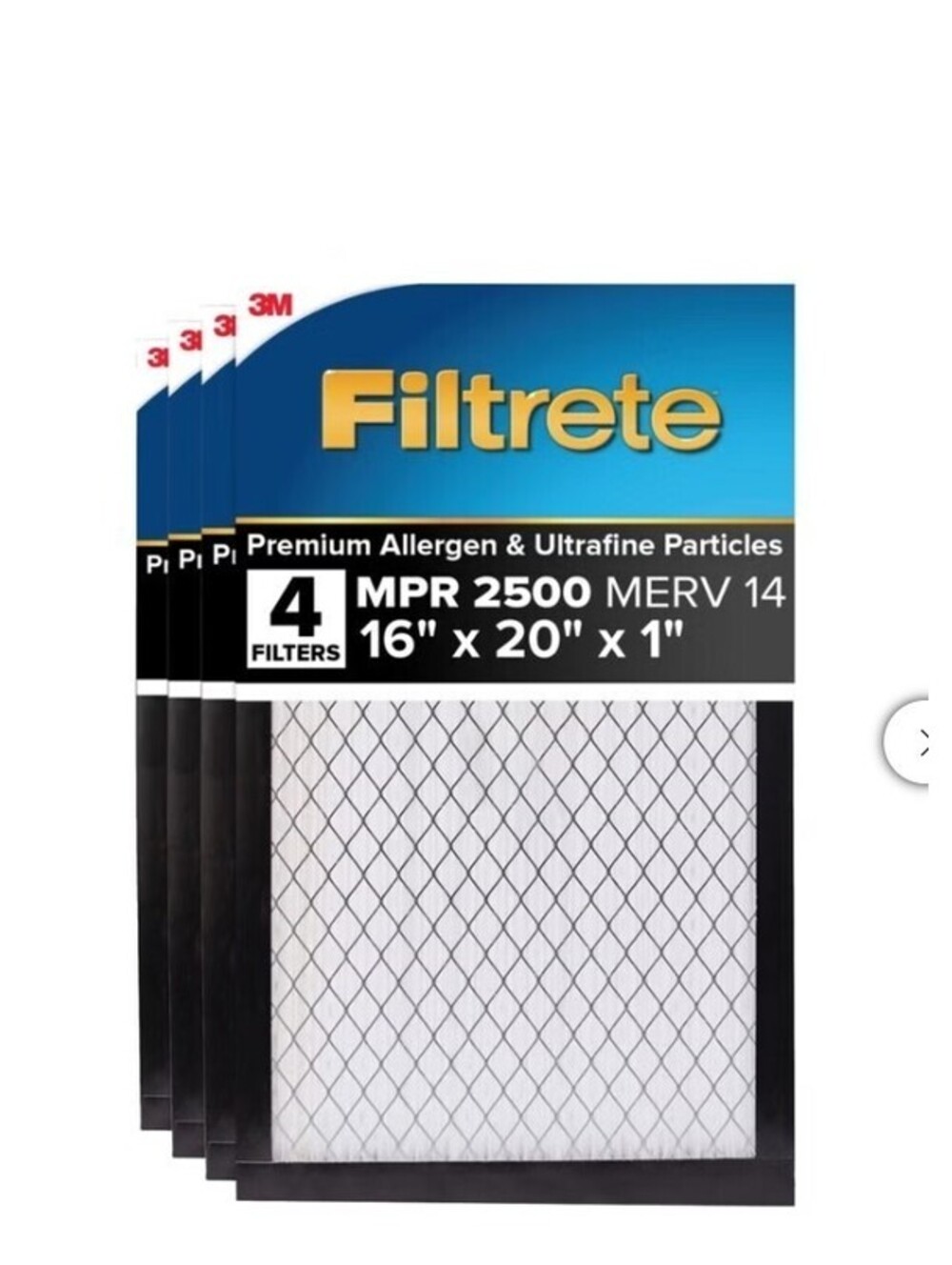 3M Filtrete Electrostatic High Performance Air Filters – Multi-Pack Of 4